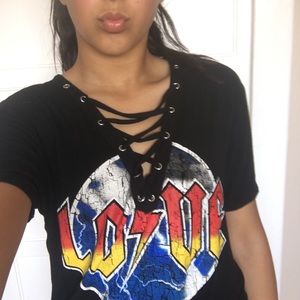 Cross down love shirt